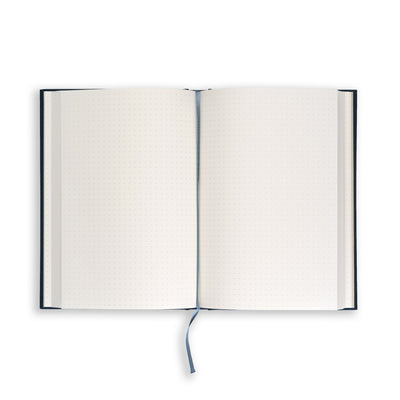 Notesbog, hardcover, mørkeblå