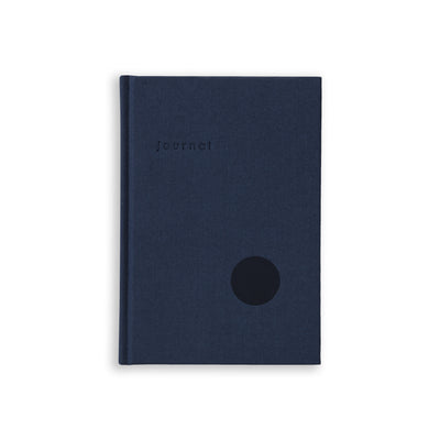 Notesbog, hardcover, mørkeblå