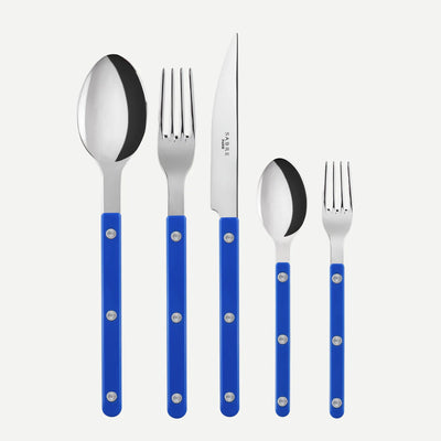 Bestiksæt 5 stk, Lapis blue
