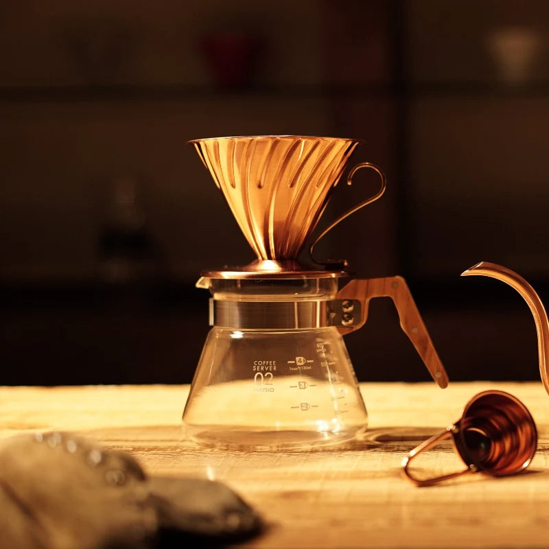 V60 Kaffedrypper, kobber 02