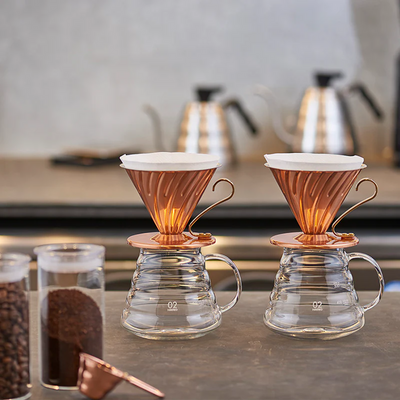 V60 Kaffedrypper, kobber 02
