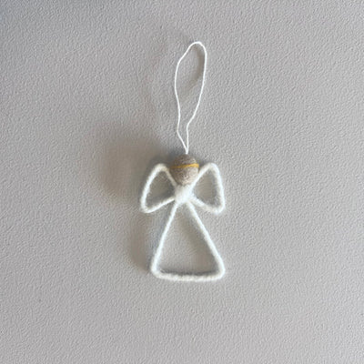 Julepynt i filt, engel