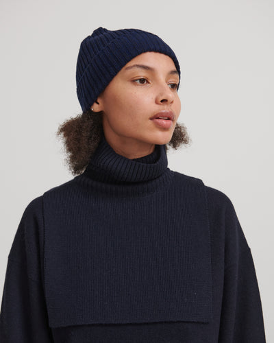 Merino halsedisse, navy