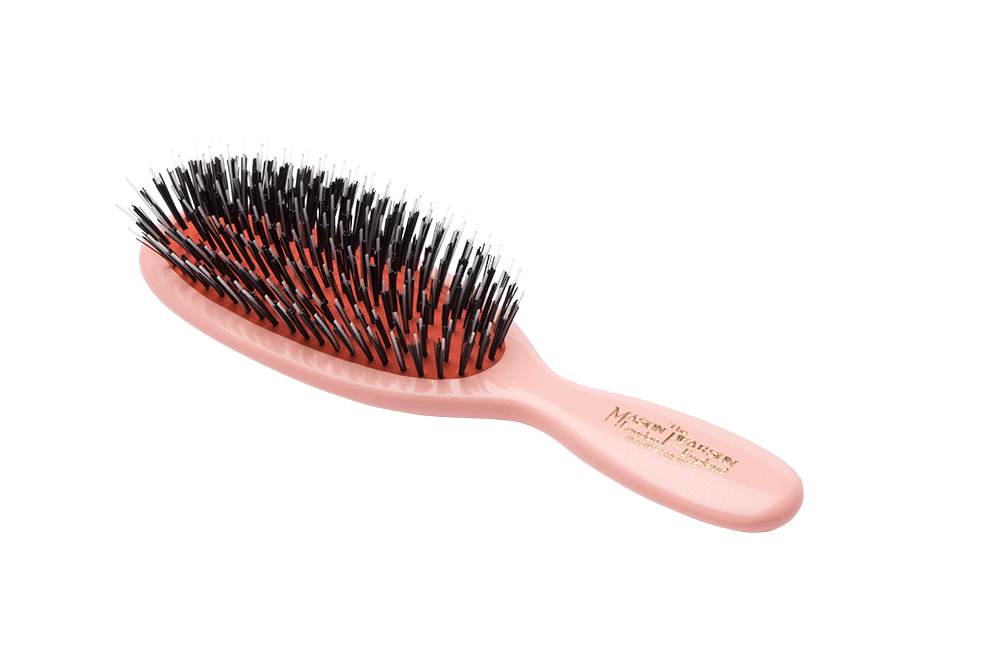 Hårbørste, Pocket Bristle & Nylon Hairbrush BN4, Lyserød