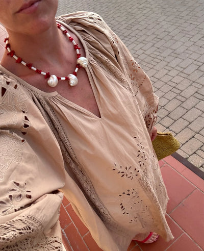 Mila Kjole, Beige