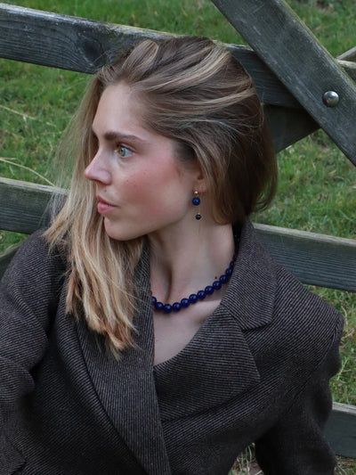 Chunky Krystal Halskæde, Faro Lapis Lazuli
