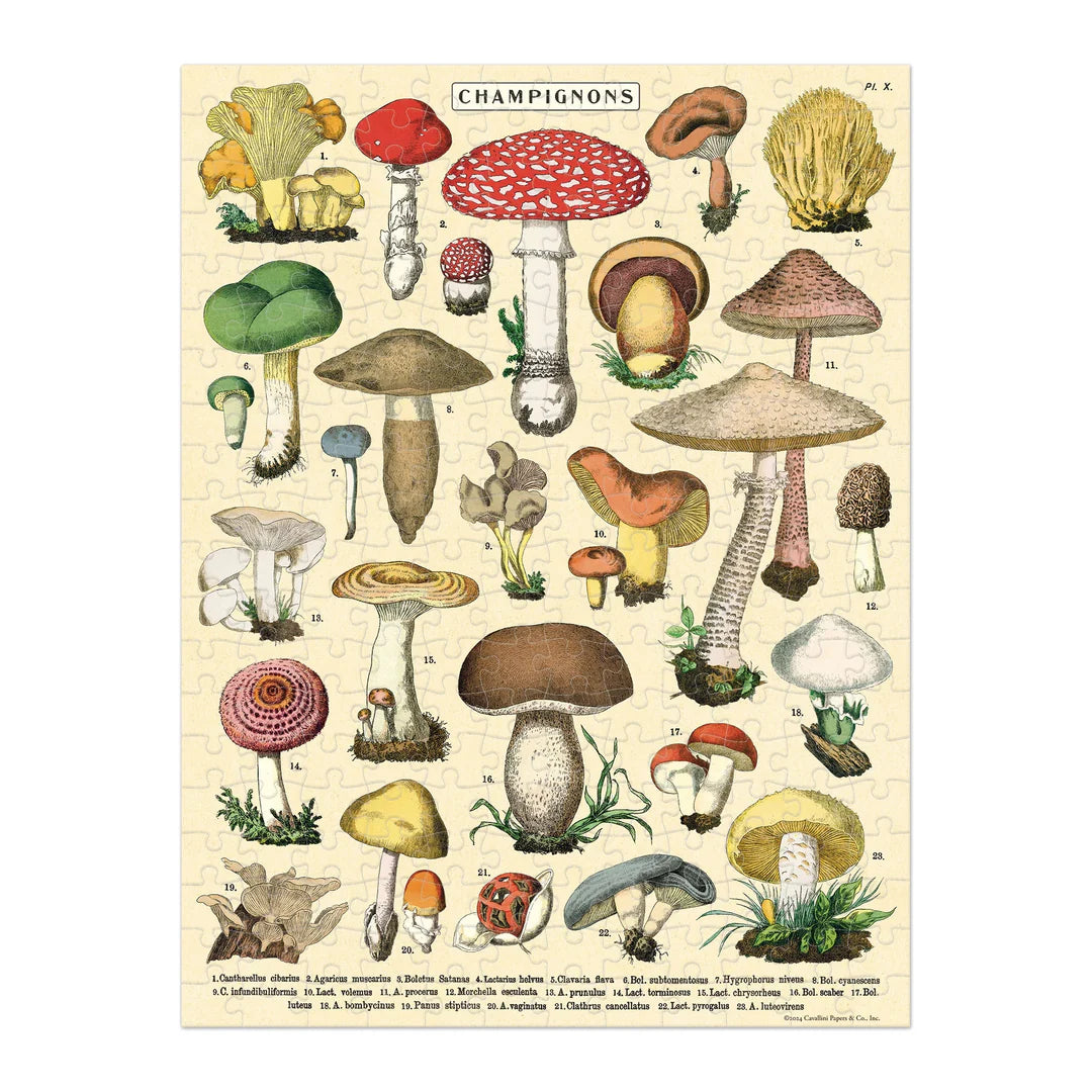 Mini Puslespil, Mushrooms, 240 brikker