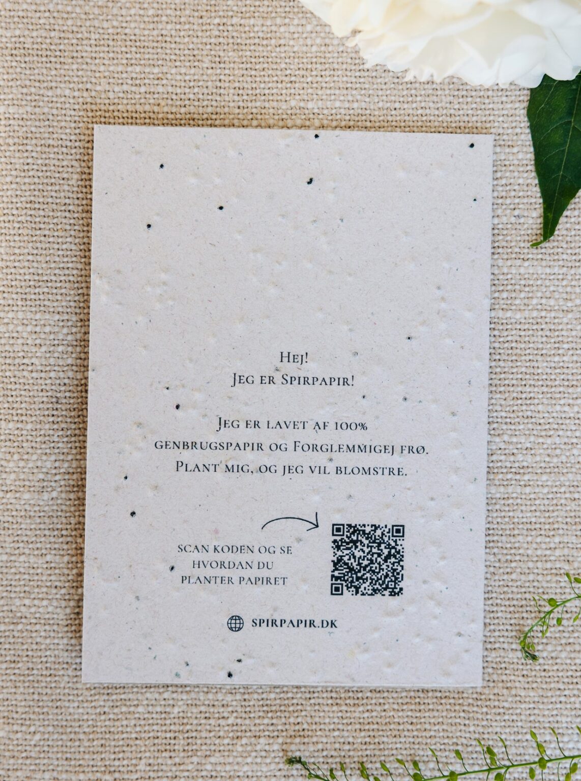 Kort m. konvolut, Forglemmigej