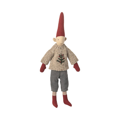 Nissedreng med strikket sweater