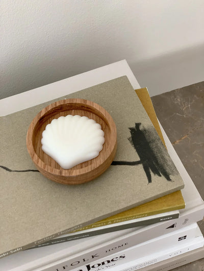 Soap dish, sæbeskål, oak