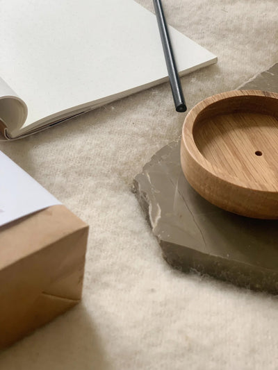 Soap dish, sæbeskål, oak