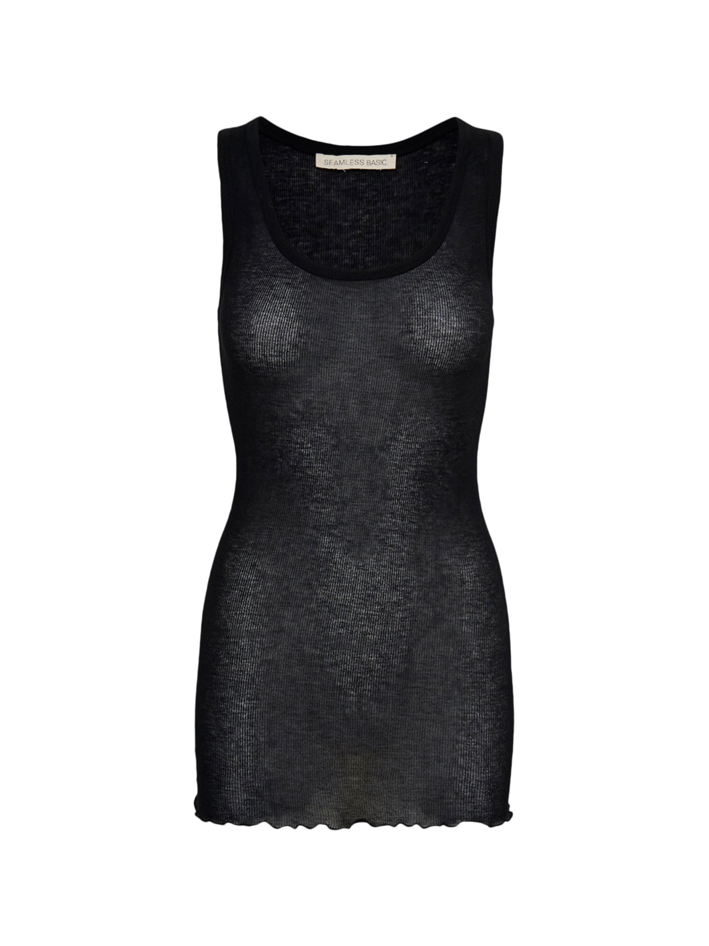 Bella tank top i bomuld, black