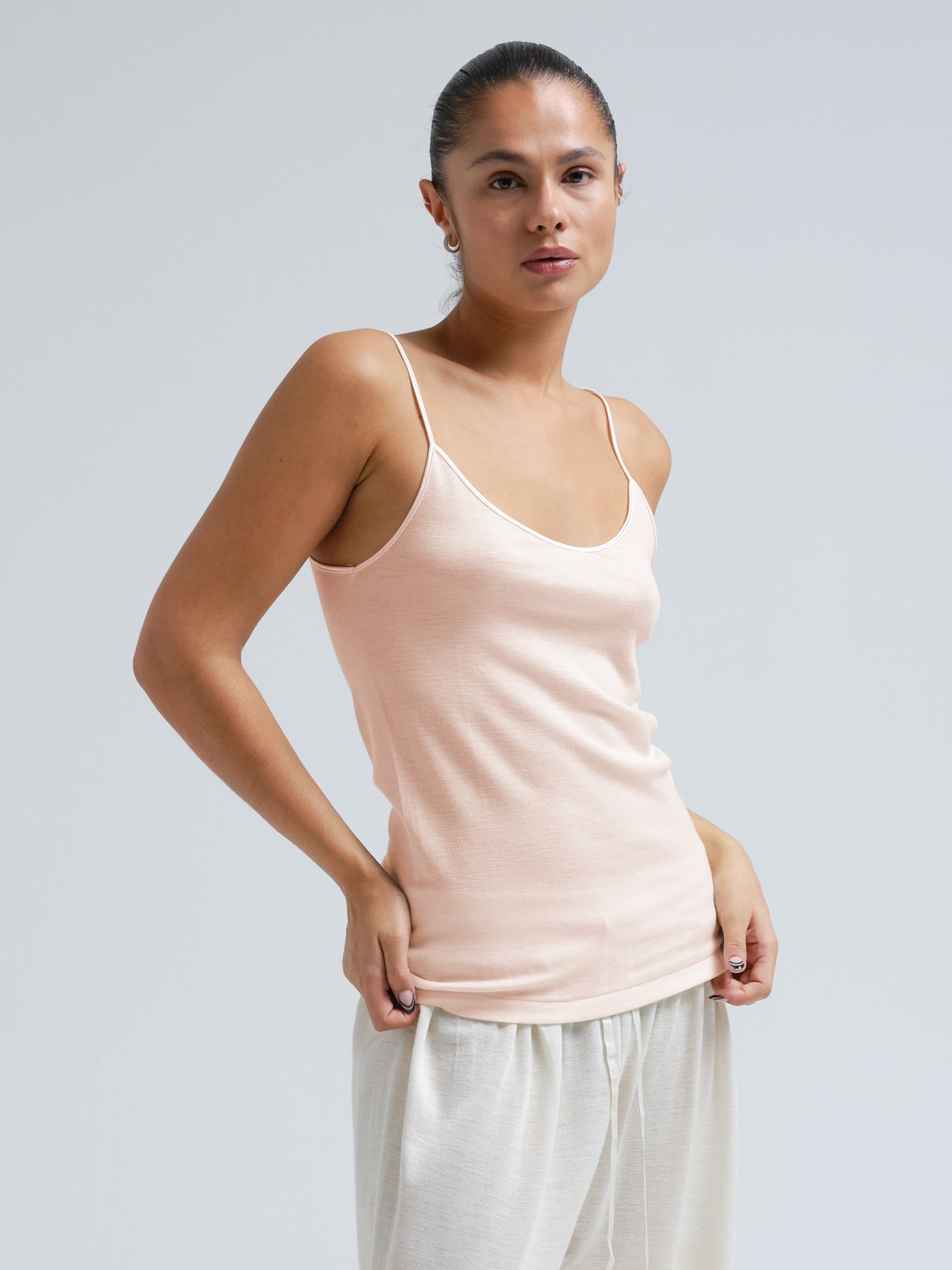 Top i uld, Rosaria, rosie beige