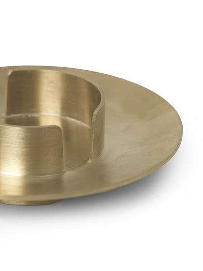 Block lysestage, brass