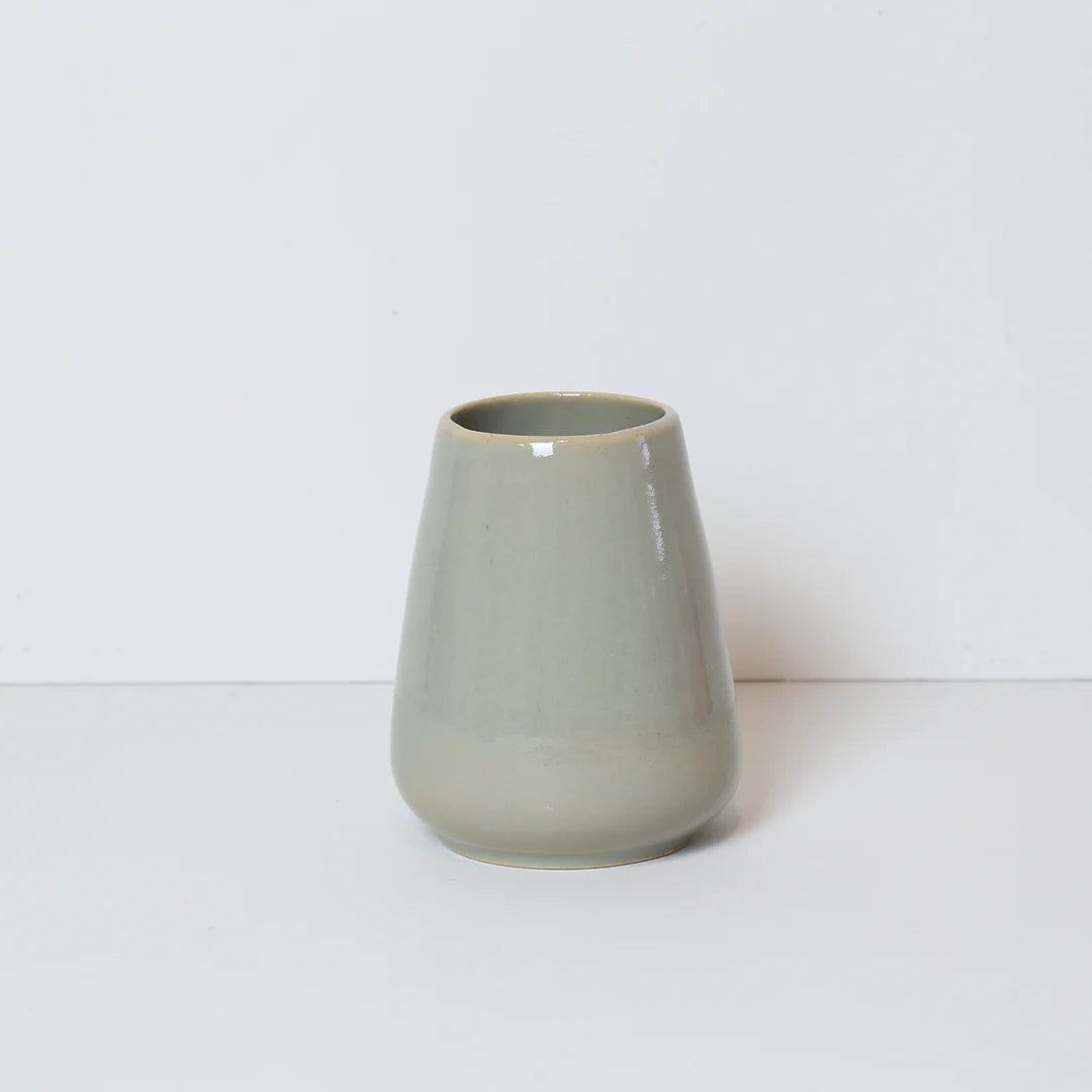 KERAMIK TINY VASE GRÅ-GRØN JADE