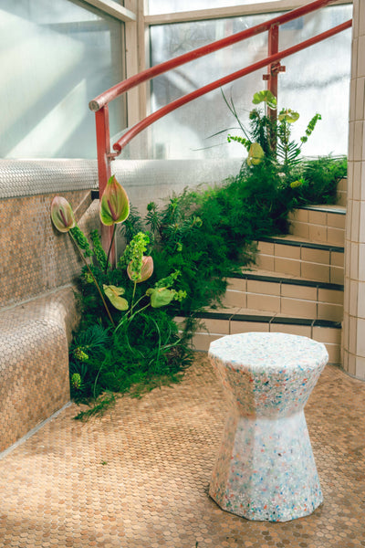 Skammel / bord, Mabel, Terrazzo