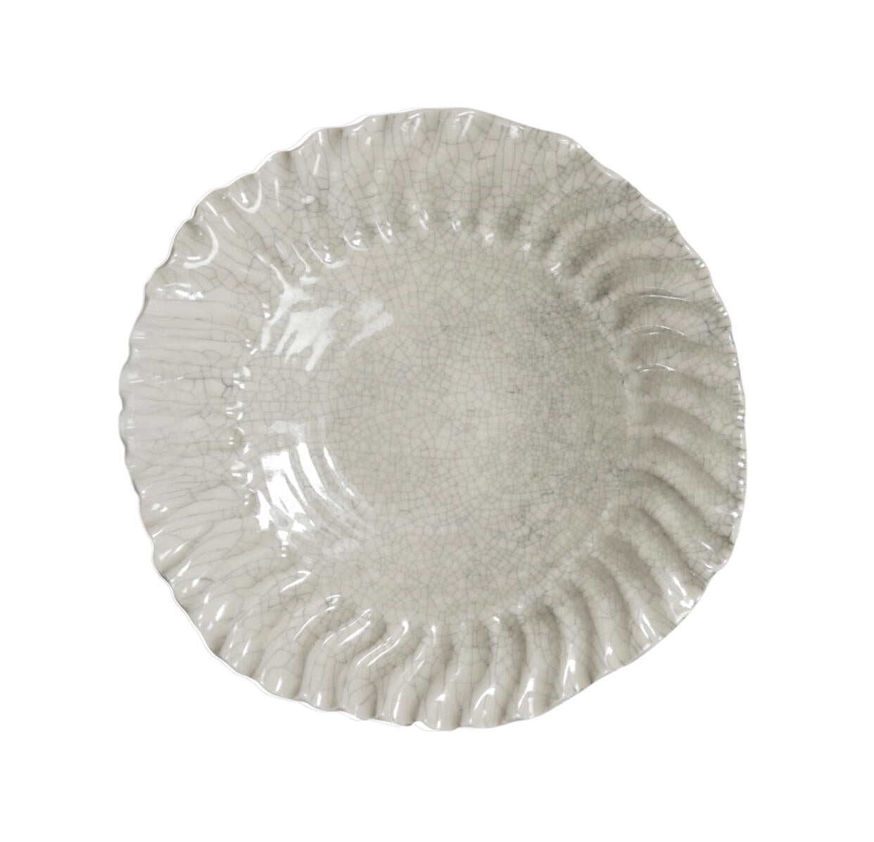 Dyb tallerken L, dashi quartz craquelé