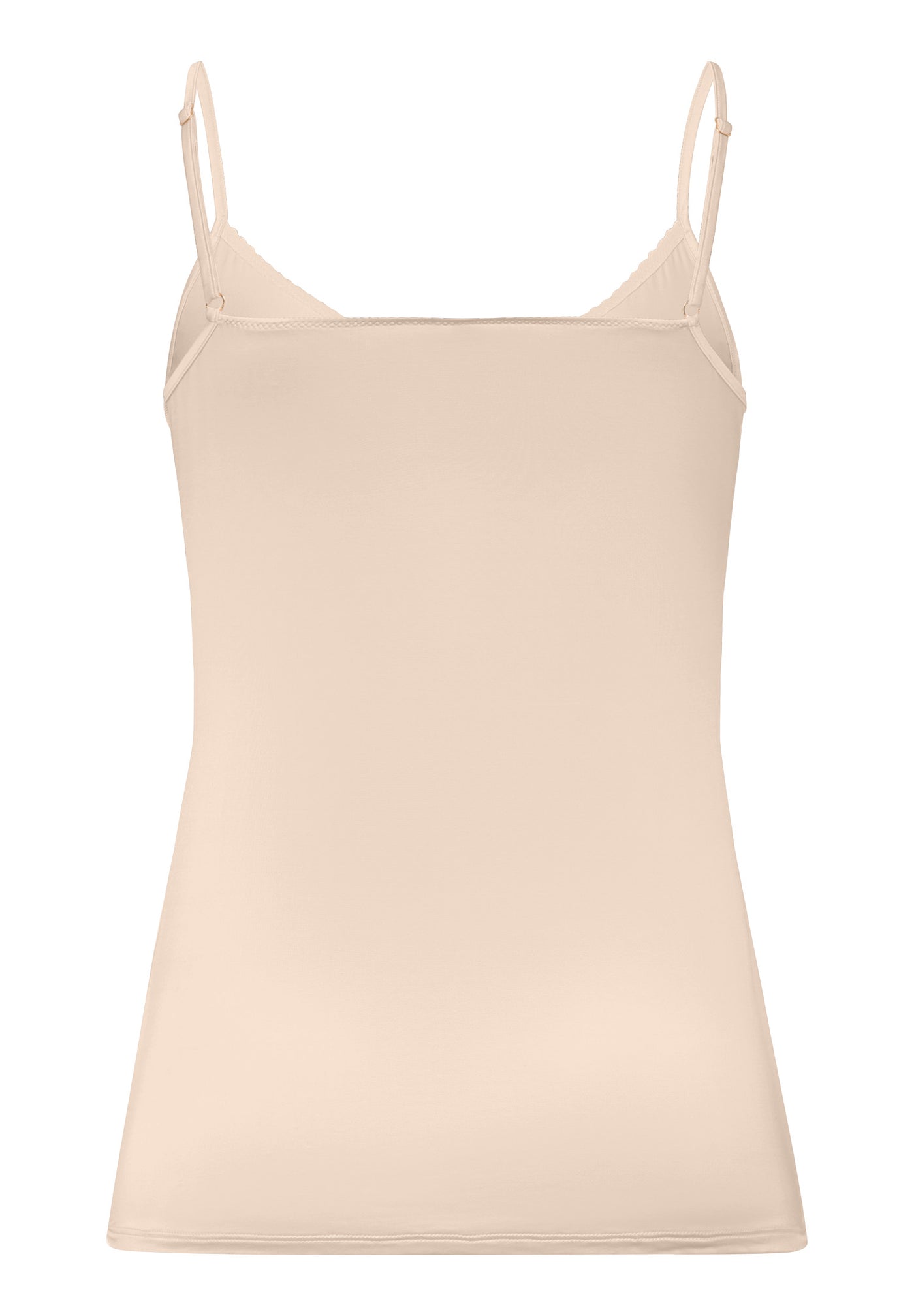 Spaghetti camisole, satin deluxe, naturel