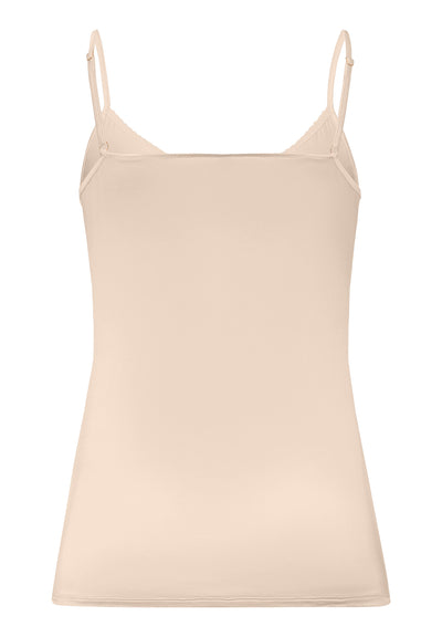 Spaghetti camisole, satin deluxe, naturel