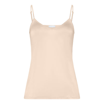 Spaghetti camisole, satin deluxe, naturel