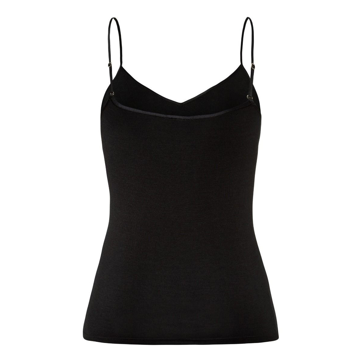 Camisole, woolen silk, sort