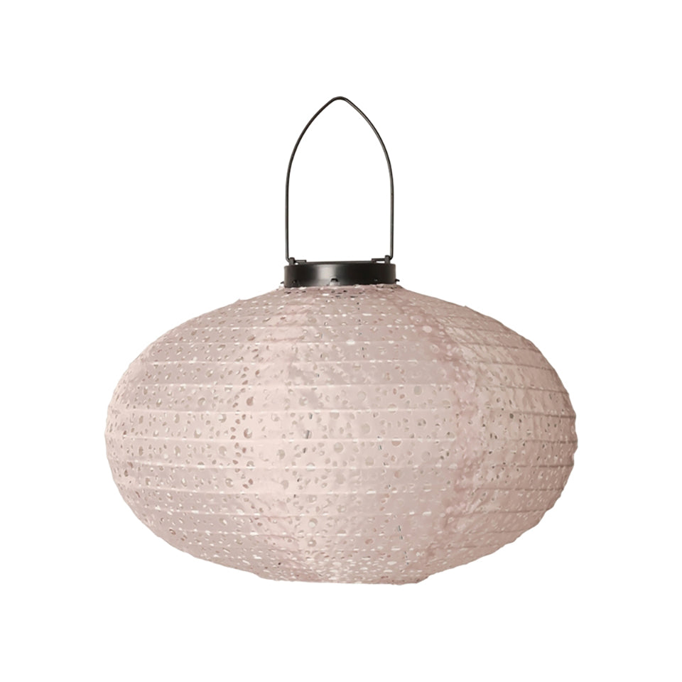 Lanterne, ellipse 33X20cm, lys pink