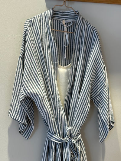 KIMONO BLUE DUCK STRIPE