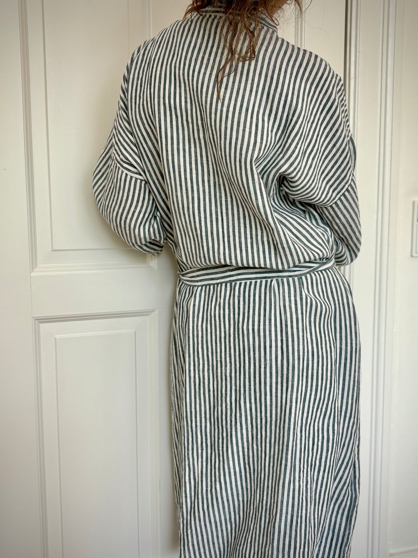 KIMONO BLUE DUCK STRIPE