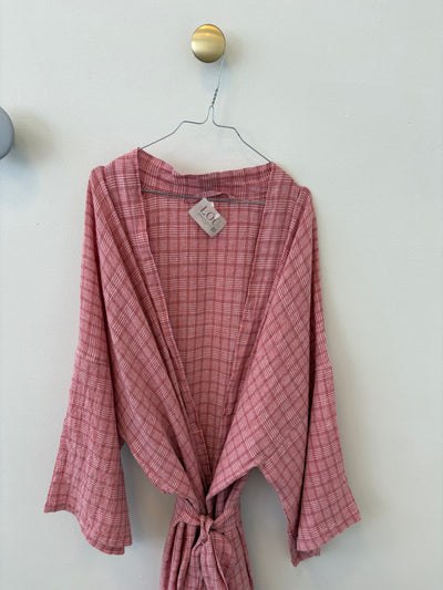 KIMONO RED CHECKS
