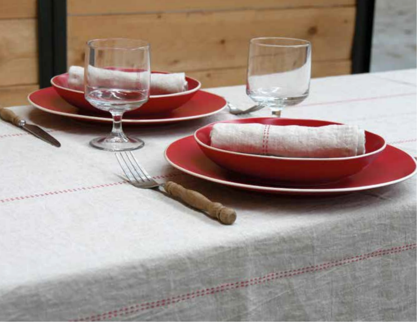 Mundserviet, Rythmo rouge